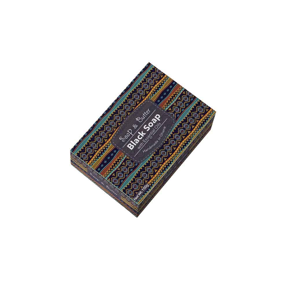 African Black Soap Bar, With Essential Oils