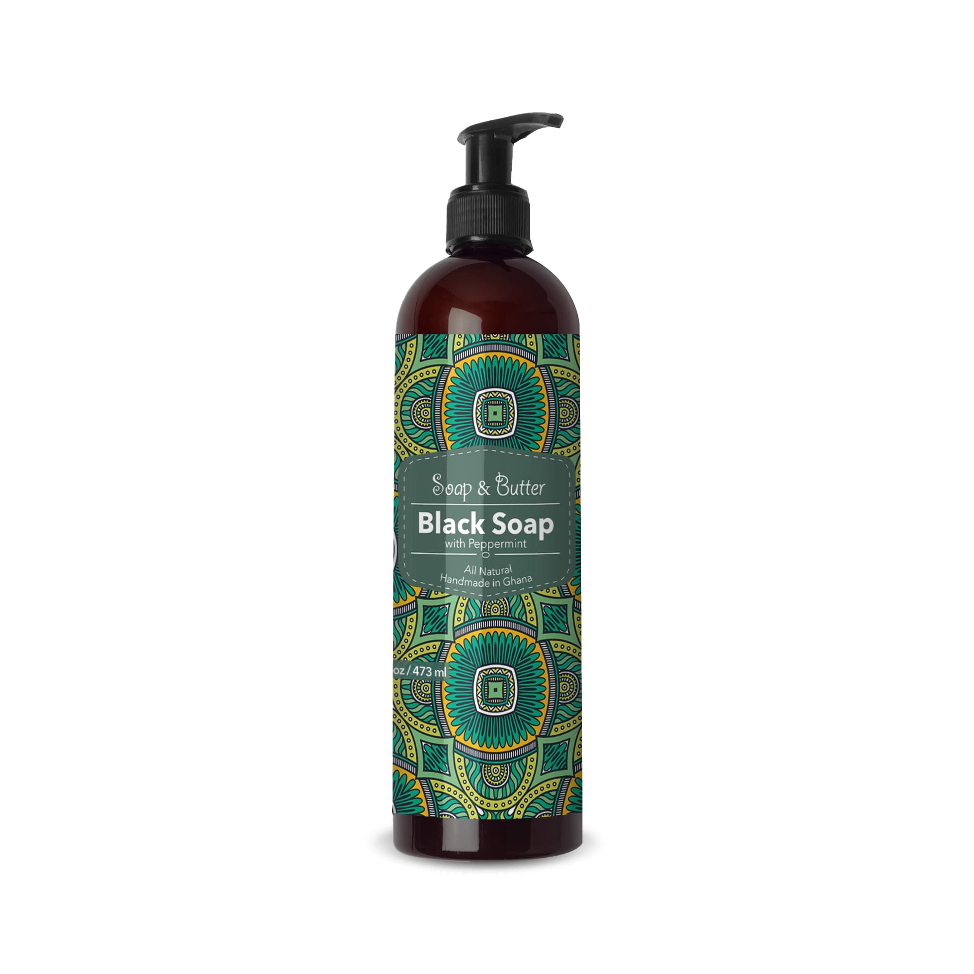 African Black Soap Body Wash, Peppermint
